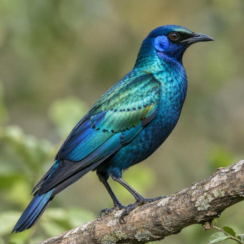Blue-eared Glossy Starling