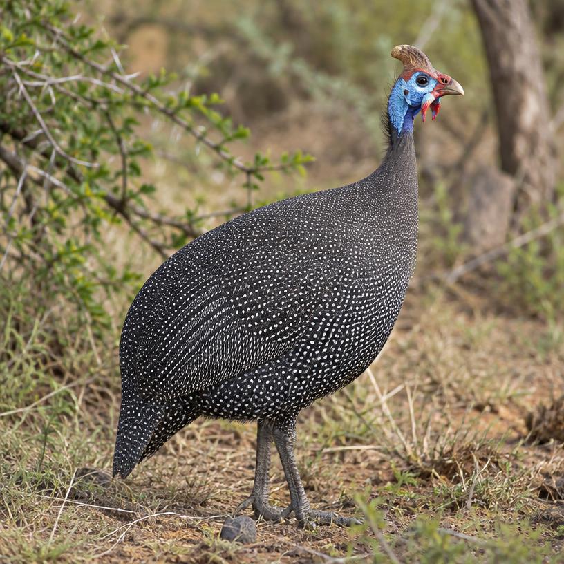 Tufted Guinea-Fowl